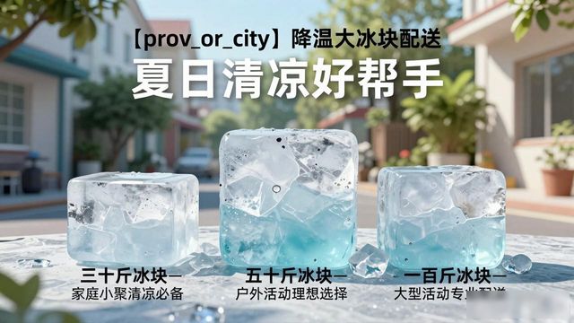 江岸降温大冰块配送 夏日清凉好帮手